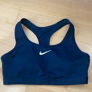 Nike Swoosh Medium Support Women's Padded Sports Bra - Navy